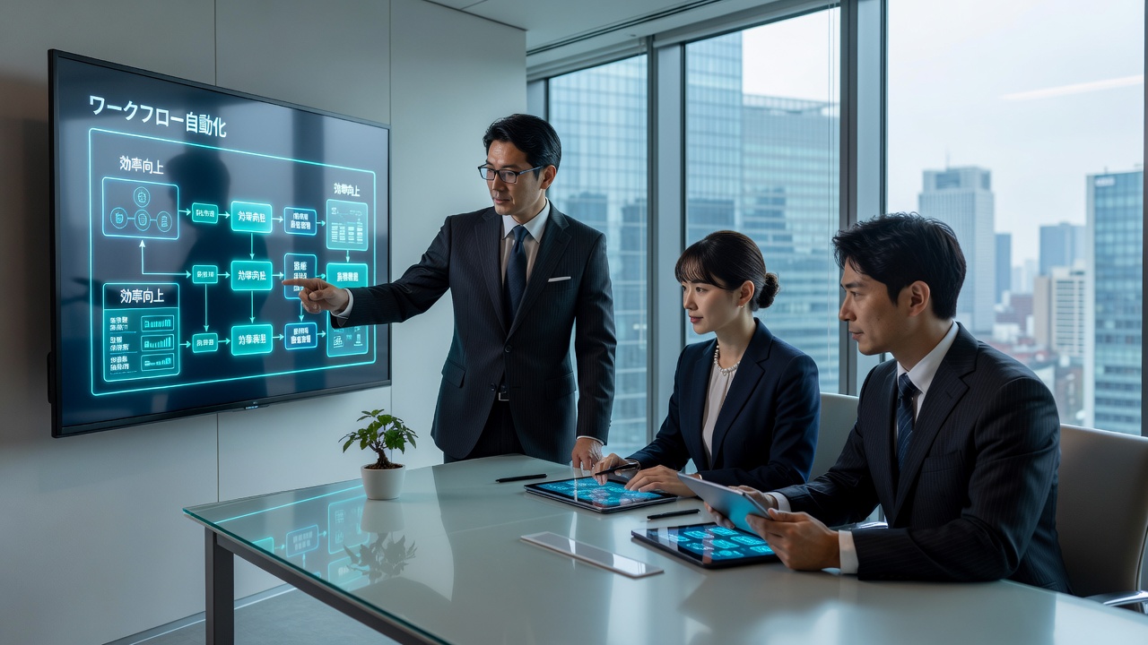 業務自動化ツール活用の様子